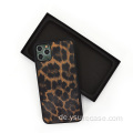 Benutzerdefinierte logo colorblock exotische leopard haut telefon case